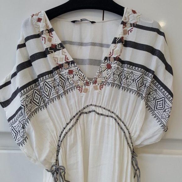 ZARA! BOHEMIAN Maxi Kaftan Beach Dress (XS-S) - Picture 6 of 11